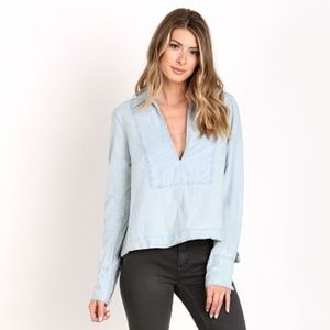 Free People Ready or Not Linen Tunic Size M